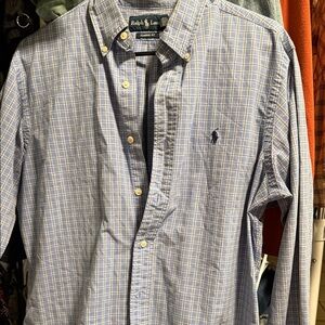 Ralph Lauren Light Blue Plaid Men's Shirt